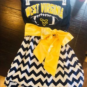 Custom West Virginia WVU Gameday Dress-Strapless